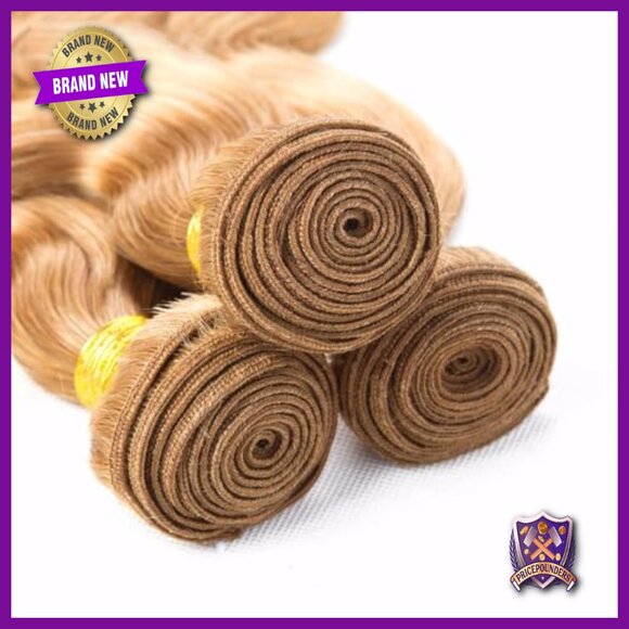 34-Inch Brazilian Human Hair Extensions, Double Weft Body Wave Bundles main image 6